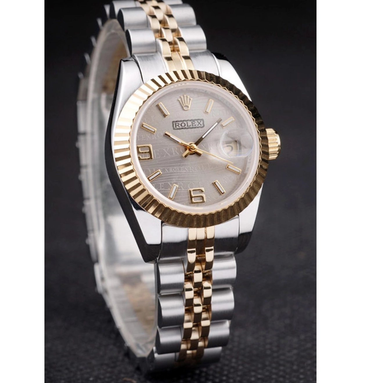 Aaa replica watch Datejust Steel 98078 Tone Plated Stainless Rolex Yellow Two Gold 0814